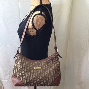 Rosetta Brown Print Shoulder Bag
